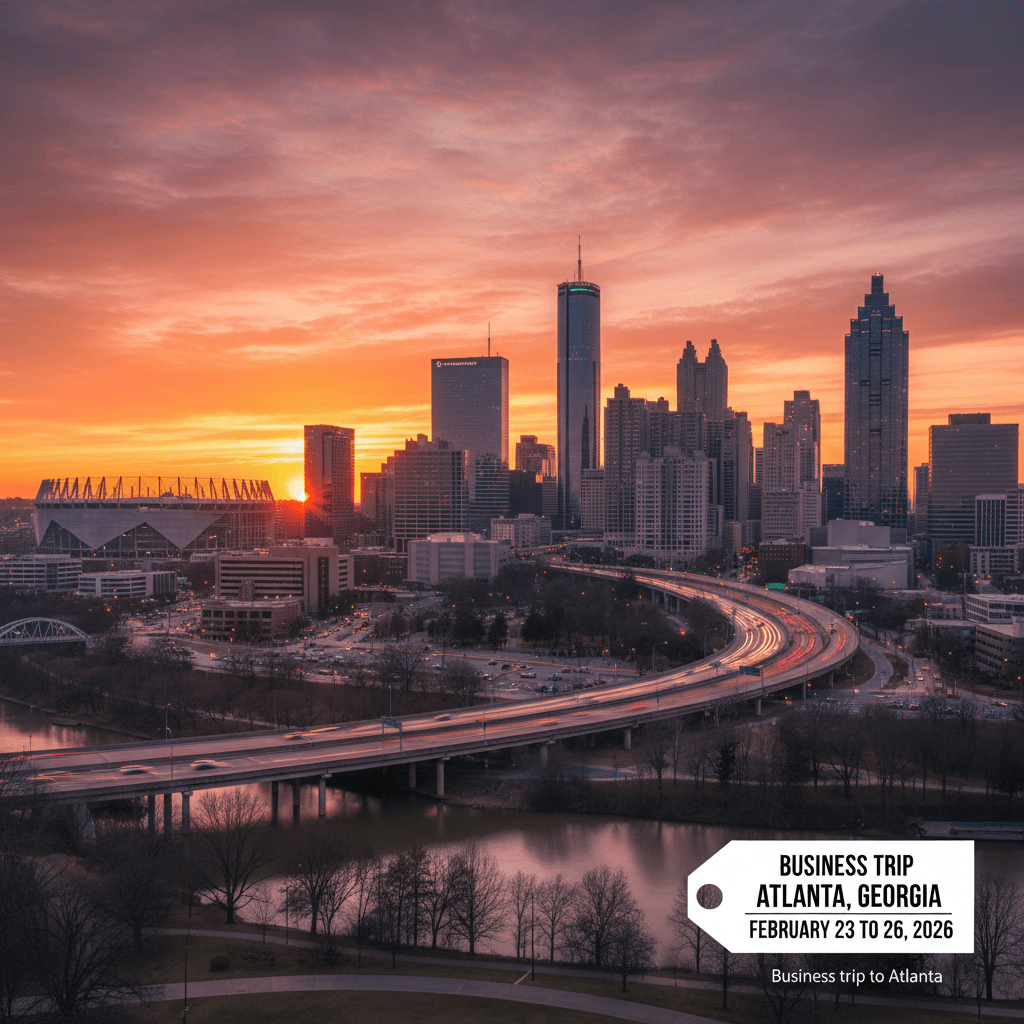 Business trip Atlanta, Georgia February 23 to 26, 2026 — Atlanta