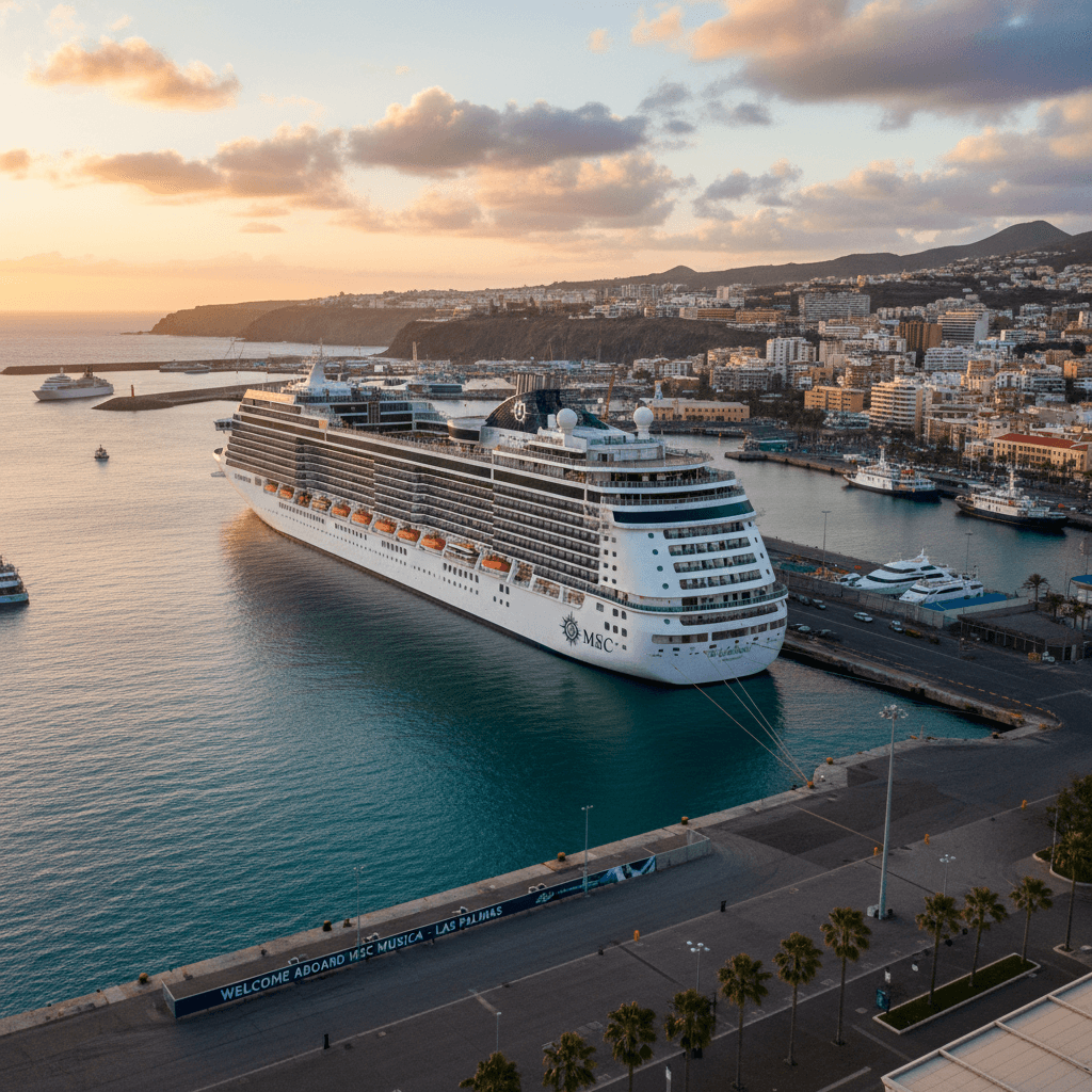 Adventures on a 7-day cruise on MSC Musica — Las Palmas