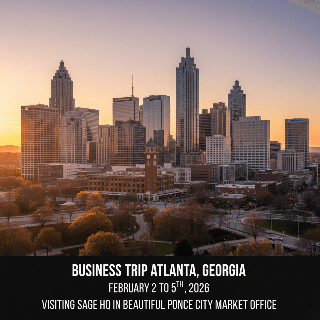 Business trip Atlanta, Georgia February 2 to 5th, 2026 — Atlanta Georgia
